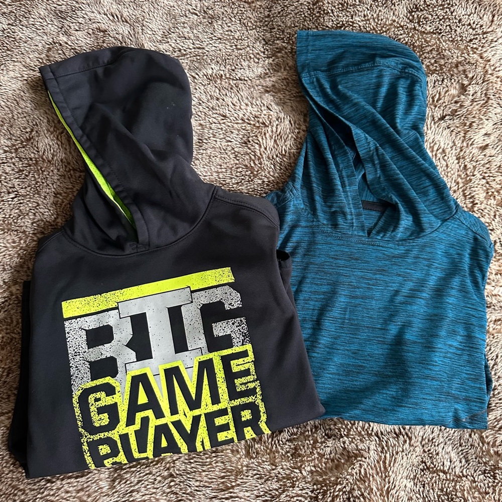 Black and Blue Hoodies Set